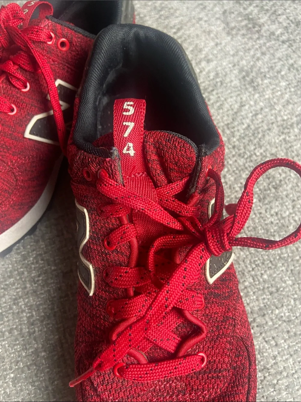 New Balance Red and Black Women's Athletic Shoes size 6.5